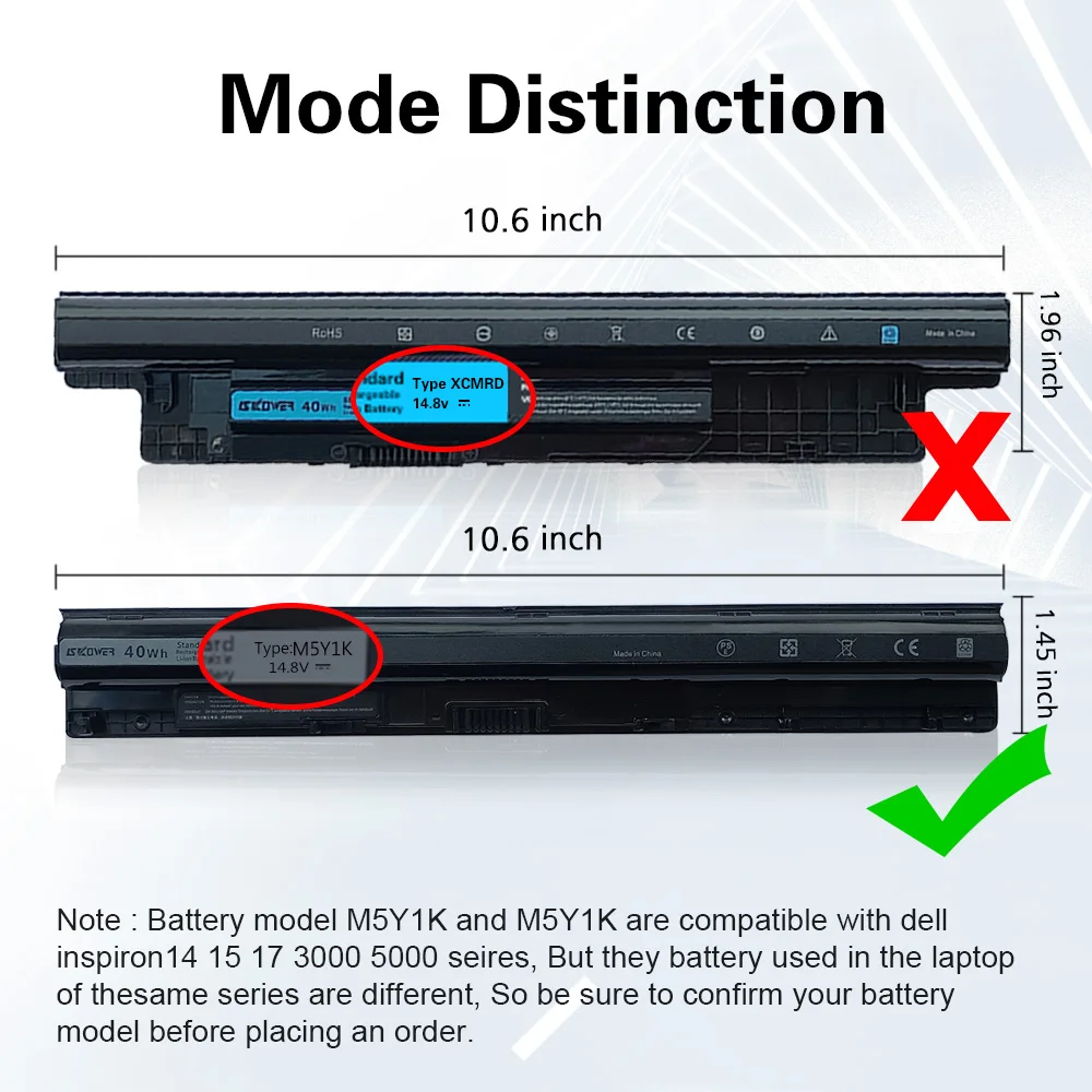M5Y1K батарея для Dell Inspiron 3451 3551 5558 5555 5755 5758 14 3452 15 3000 5000 5559 HD4J0 VN3N0 GXVJ3 991XP