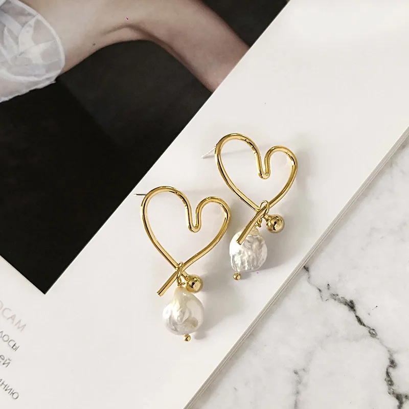 MWsonya новый корейский металлический ажурные Love подвесками из искусственных