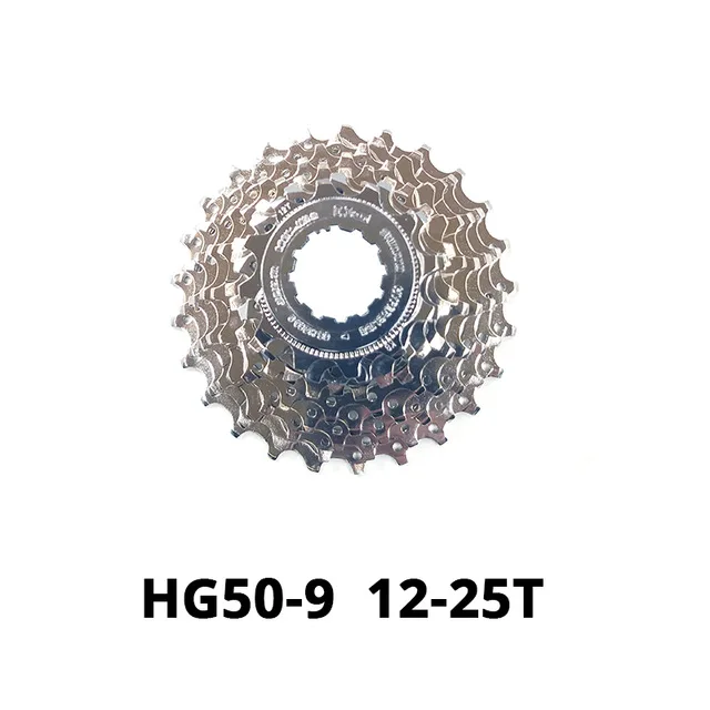 HG50 HG201 9 скоростей 11-25t 11-32t 34t 12-25t 12-27t дорожный велосипед mtb горный велосипед свободного хода 9s 25t 32t велосипедные кассеты - Цвет: HG50 12-25T
