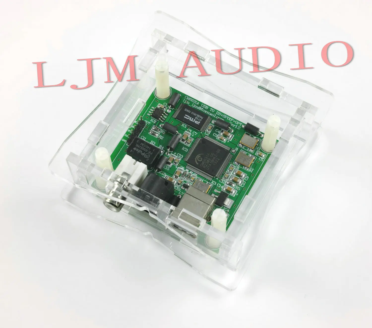 CM6631A USB в коаксиальное/Оптическое волокно SPDIF I2S преобразователь DAC плата 24 бит 192