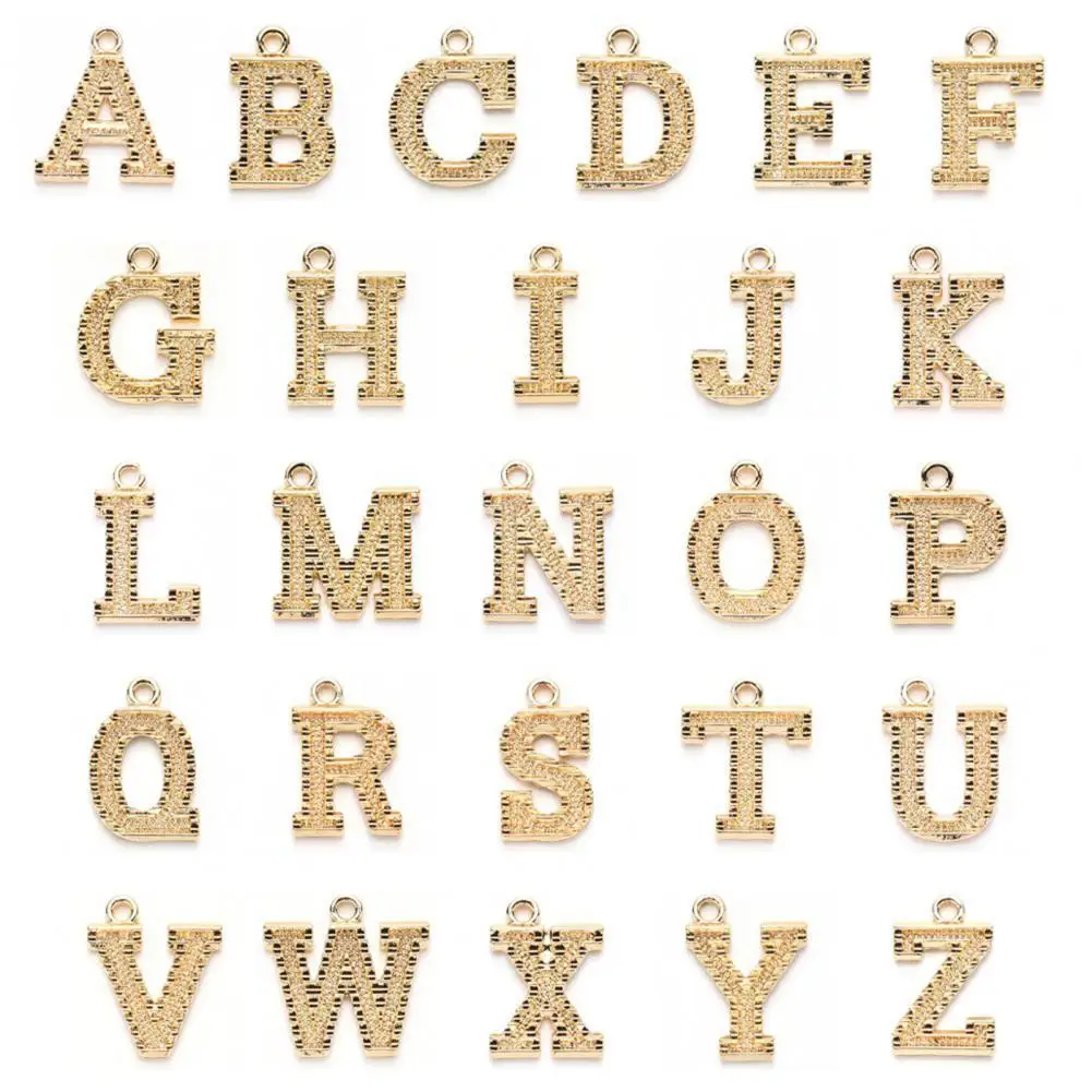 

New Arrival!!! 18K Pendant Letter-shaped Anti-allergic Alloy Stylish Jewelry Pendants for Necklace