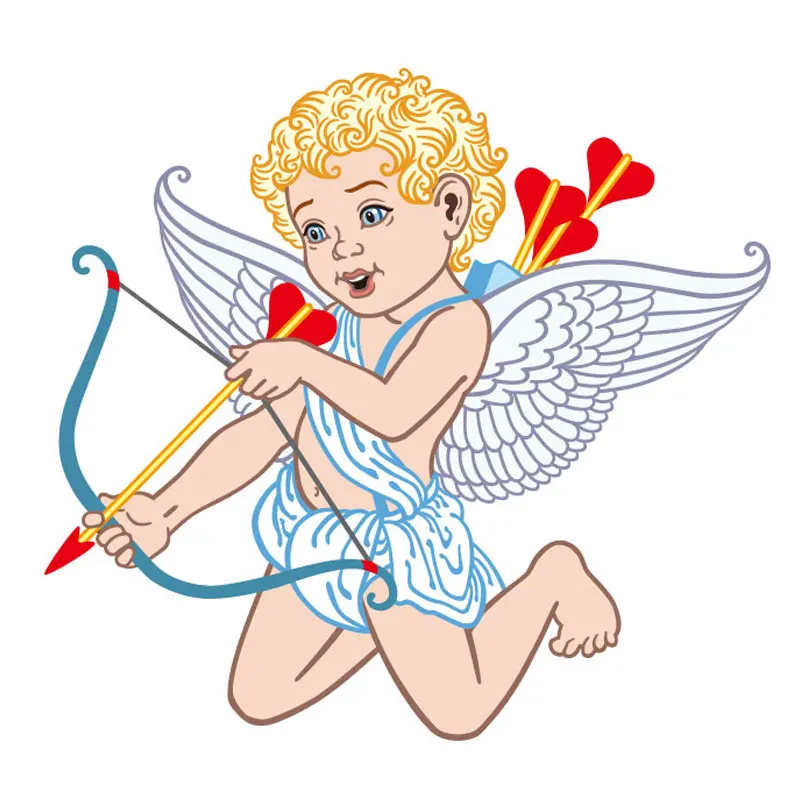 

Valentine's Day Angel Wings Love Sword Patch Stripes Iron on Transfers for Clothing Thermoadhesive Patches on Clothes Stickers