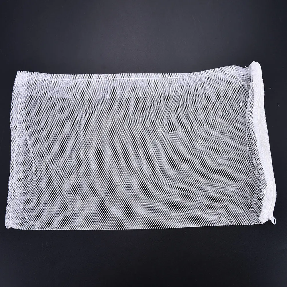 White 1Pcs Aquarium Fish Tank Pond Filter Mesh Bag Net For Bio Ball Carbon Media Ammonia Isolation | Дом и сад