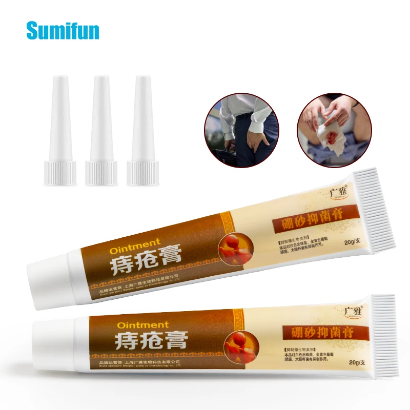 

Мазь от геморроя китайская травяная, 1 шт., 20 г, с 3 трубками