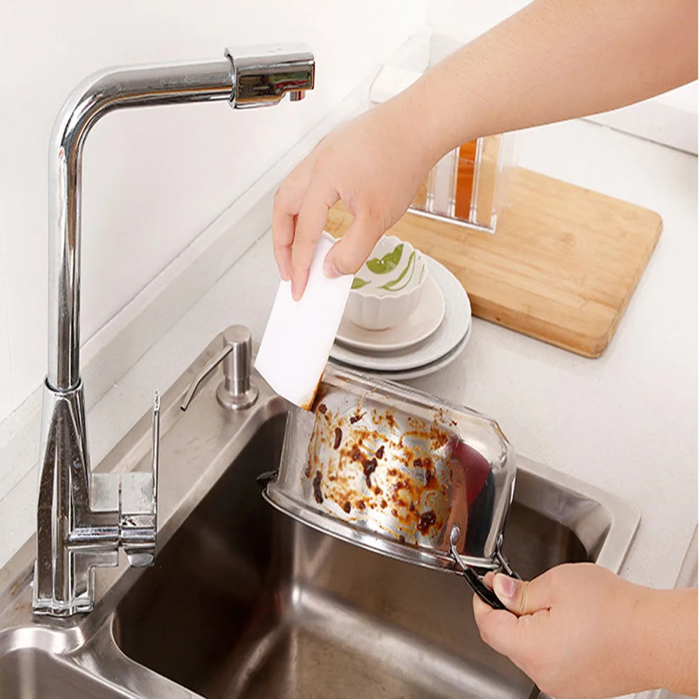 100 шт. волшебный спонж стиратель Меламиновый кухонная тряпка принадлежность для