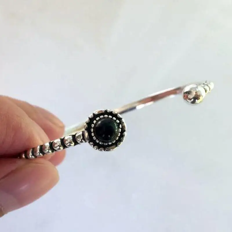 Настоящее чистое серебро 925 пробы серебряные браслеты из манжеты и для женщин с