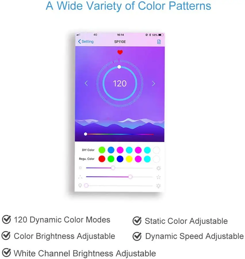 Водонепроницаемый пиксельный контроллер WS2811 с синими зубьями тестер для