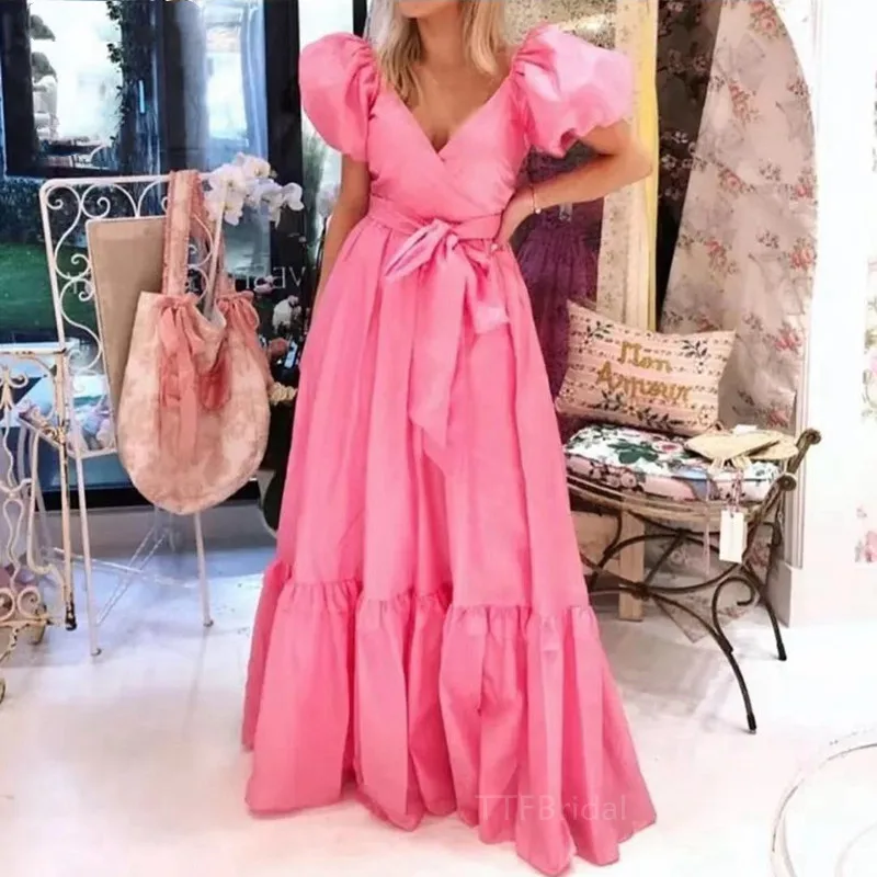 

Vinca Sunny Puffy Sleeve Evening Dresses Robe de Soirée платье 2022 V-Neck Prom Dress Robe Longue Vestidos de Fiesta Robe Femme