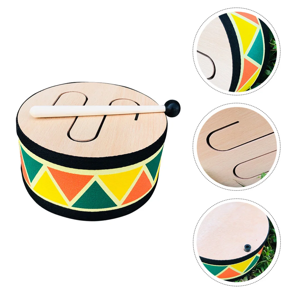 

1 Set Percussion Instrument Wooden Musical Funny Drum Playing Playset