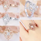 Классическое кольцо Milangirl с гравировкой в виде ромба для женщин