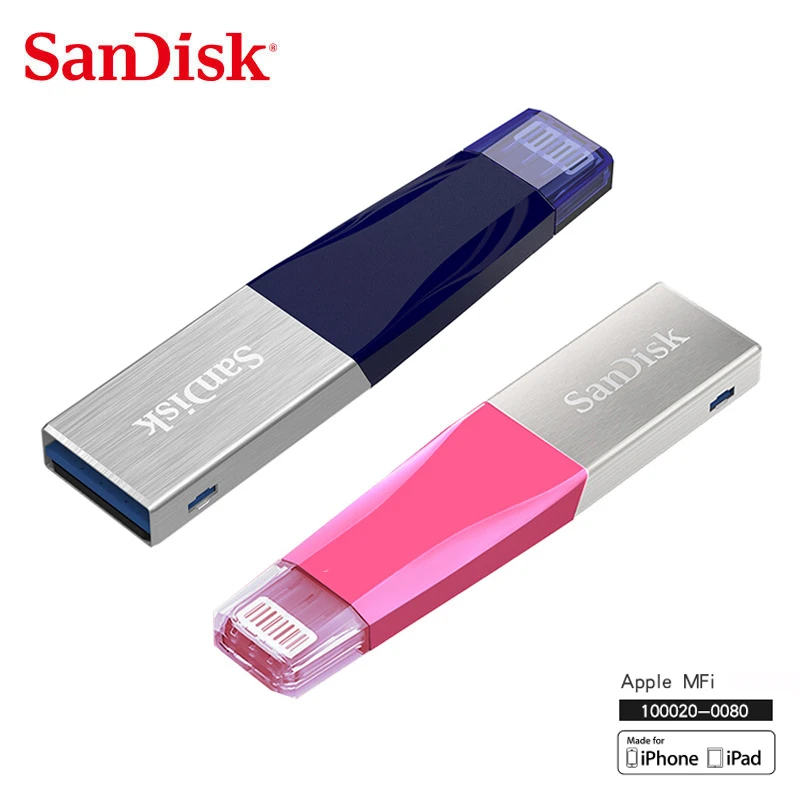 

Флеш-накопитель Sandisk iXPand, USB 3,0, OTG, 64 ГБ, 128 ГБ