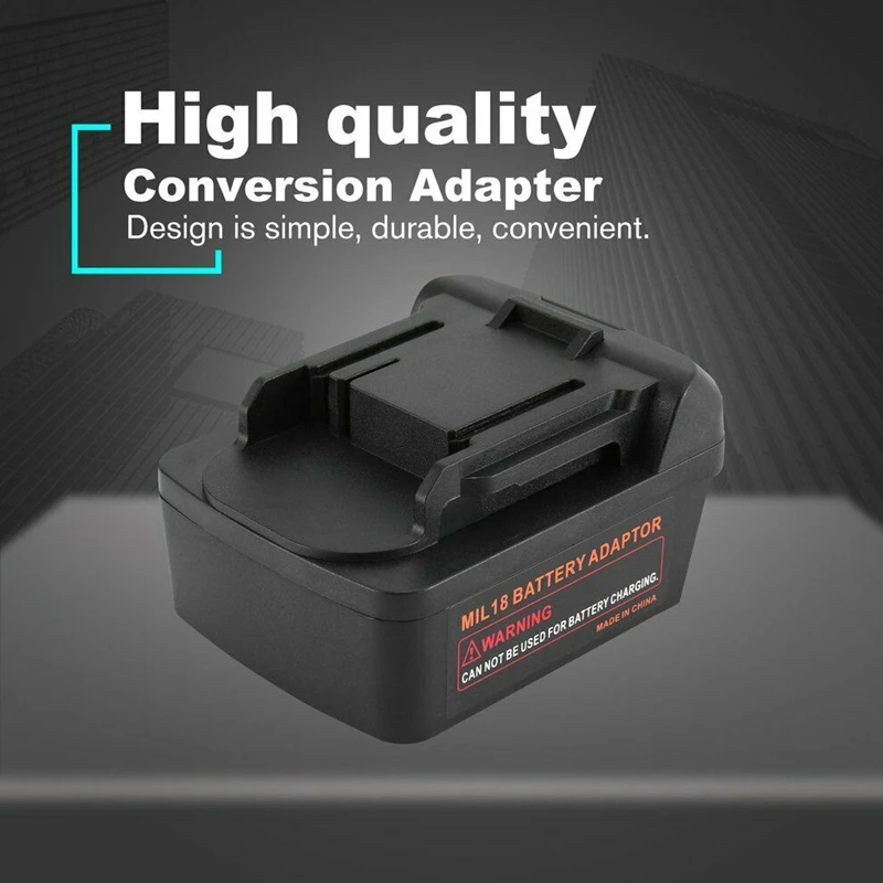 Адаптер преобразования батареи для Milwaukee M18 Makita 18V дрель Li Ion