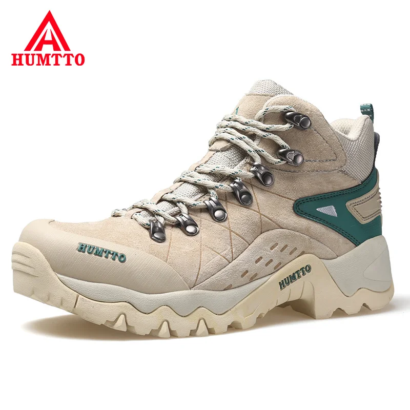 HUMTTO Waterproof Hiking Shoes for Women Winter Leather Trekking Sneakers Womens Outdoor Sport Walking Tactical Safety Boots