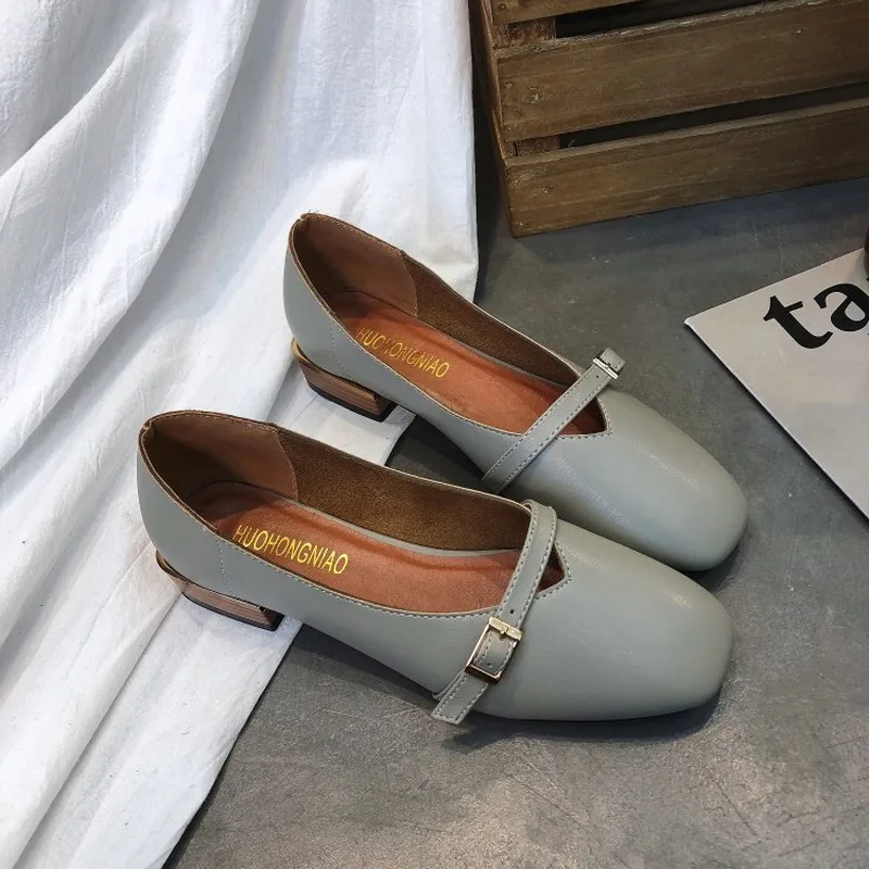 

Женская обувь, весенние туфли; Женская обувь на плоской подошве обувь на Плоском Каблуке с круглым носком без застежки; Туфли с мелким носко...