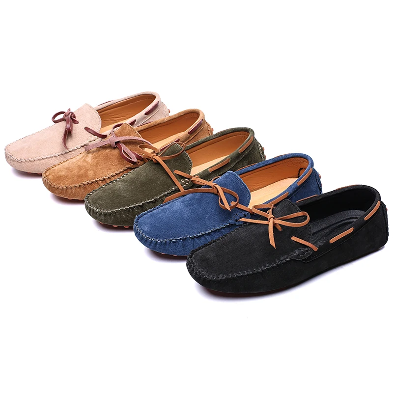 

Men Loafers Fashion Style Soft Moccasins Men Loafers High Quality Genuine Leather Shoes Men Flats Gommino Driving Shoes Big Size