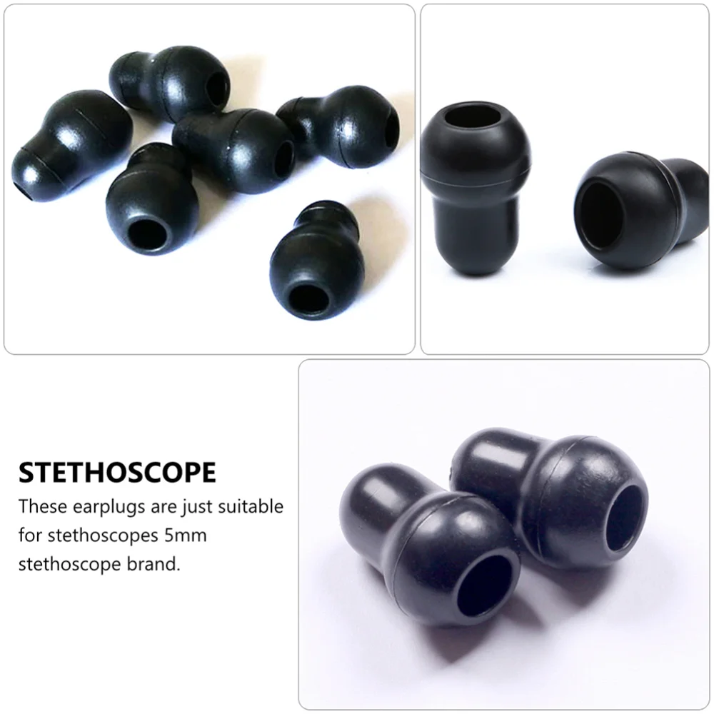 

12pcs Durable Stethoscope Earplugs Replacement Earbuds for Clinic