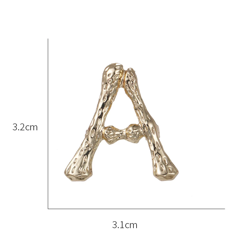 2 шт. в одном наборе золотые искусственные алфавиты броши для женщин и мужчин