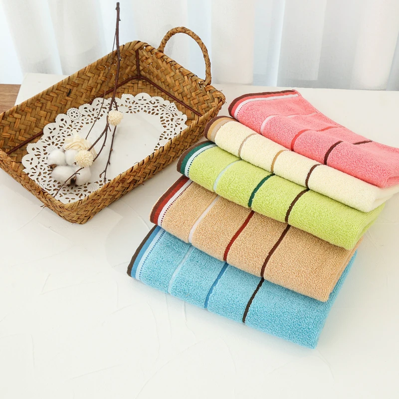 

35*75cm Face Towel Adult Soft Terry Absorbent Quick Drying Body Hand Hair Bath Towels Washbasin Facecloth Bathroom TJ1699