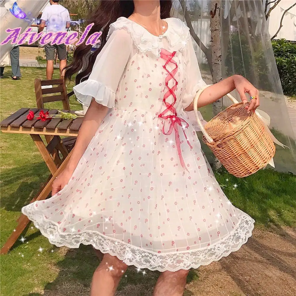 Милое Платье для девочек в стиле &quotЛолита&quot 2020 летние мягкие женские платья