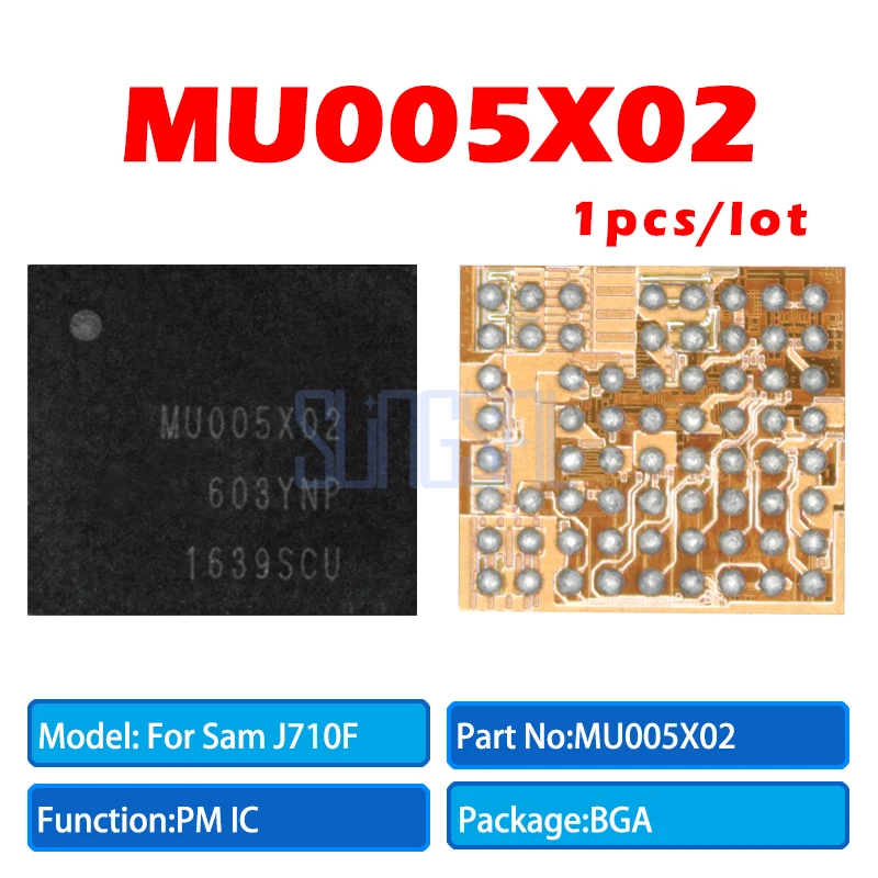 1 шт./лот 100% оригинальный MU005X02 микросхема малой мощности для Samsung J710F Power IC