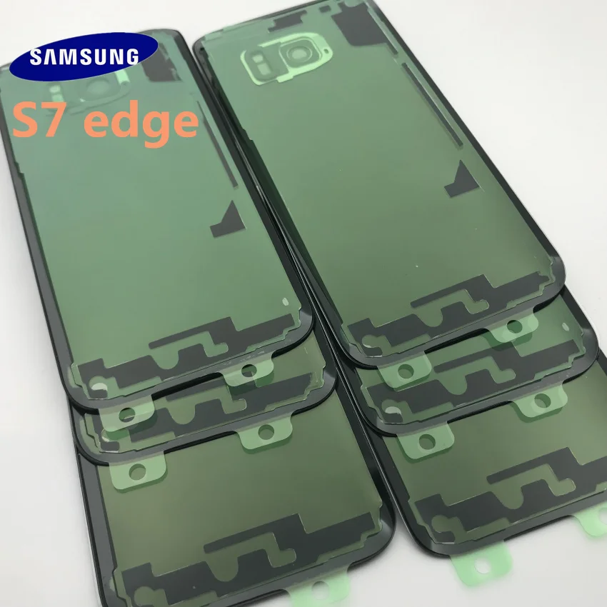 Оригинальная Задняя стеклянная крышка Samsung Galaxy s7 edge G935 задняя батарейного отсека