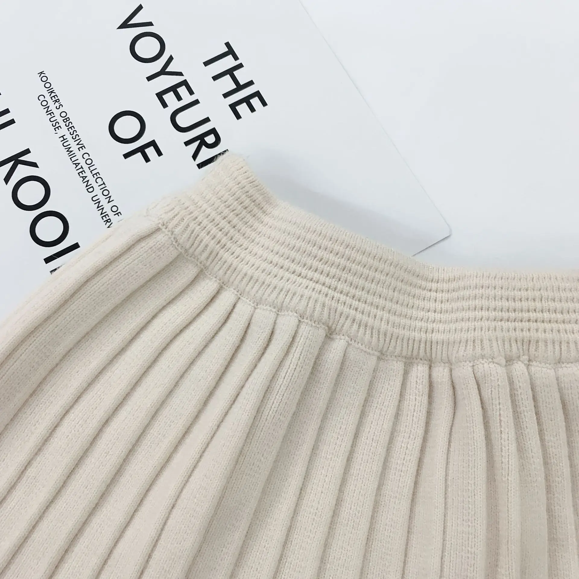 Юбка для маленьких девочек осенне-зимний свитер милая детская трикотажная