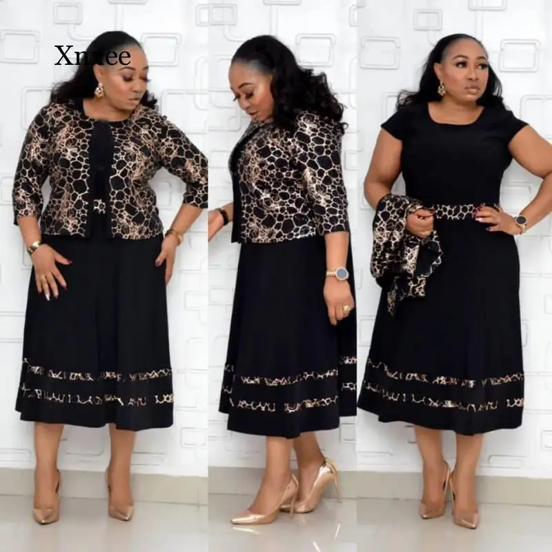 

Женское платье из полиэстера, с принтом, в африканском стиле