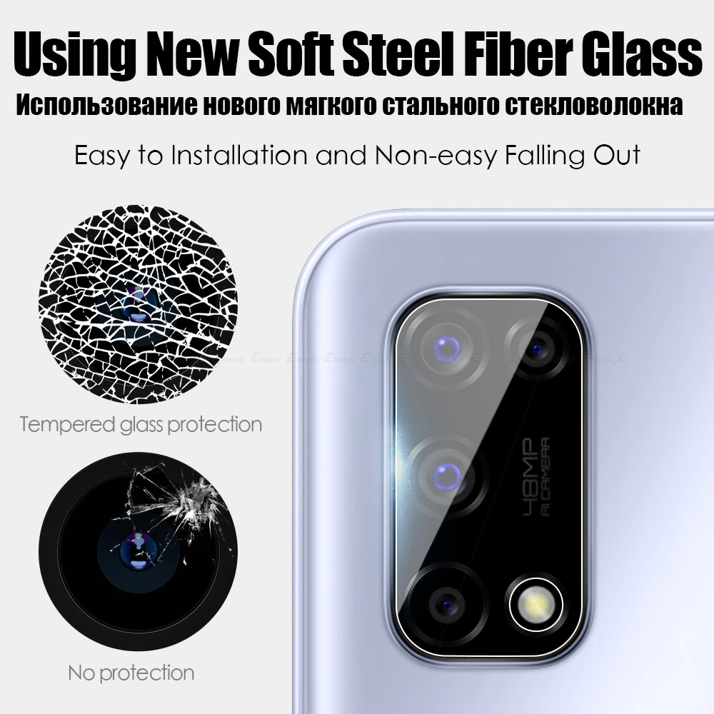 Защитное прозрачное закаленное стекло для задней камеры Realme 7 5G 7i 6 6i 6S 5I 5S 5 3 3i 2 1 Pro