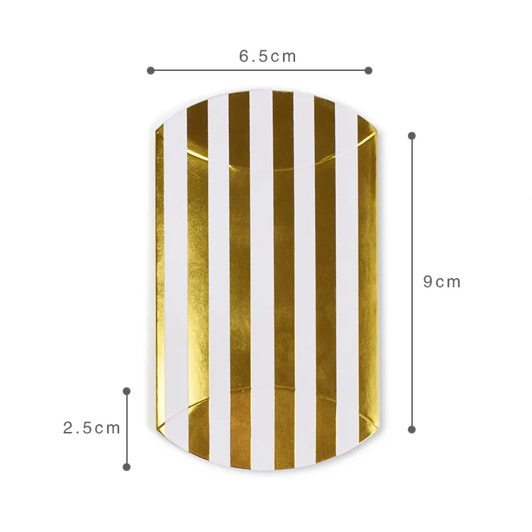 50 шт. коробка для подушки с золотым узором в горошек мини конфет Свадебная