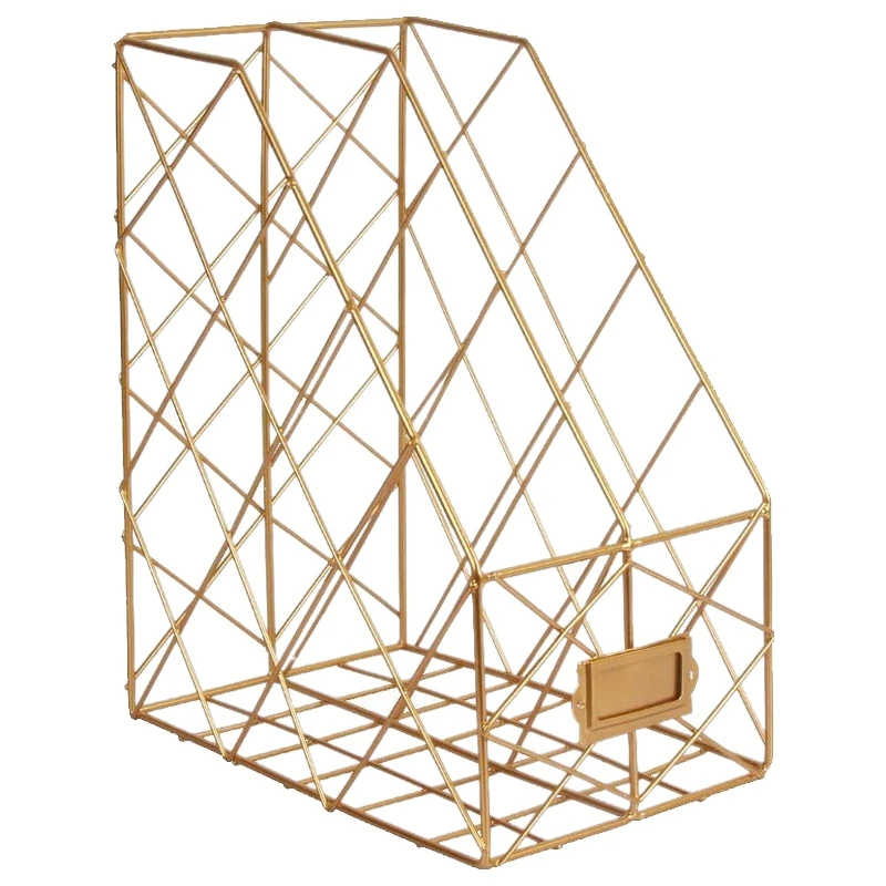 

azine File Rack 2 Slots Office File Storage Storage Box Desktop Grid File Sorting Rack Letter Storage