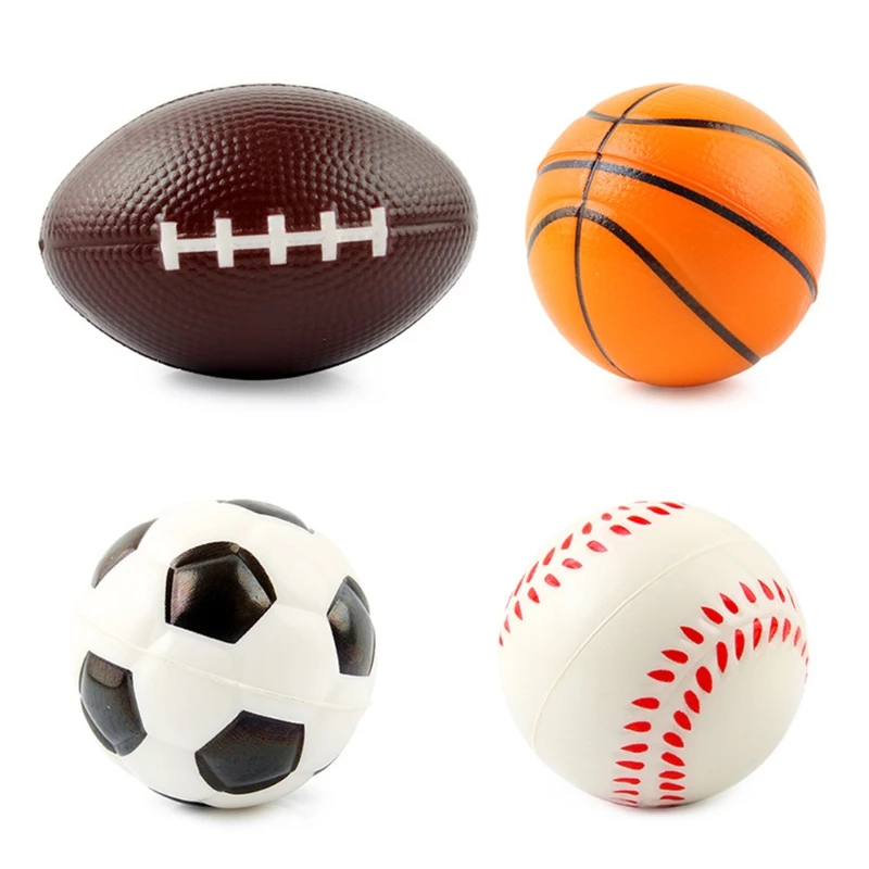 

Set of 4 Decompression Toy Vent Ball Realistic Foam Handhold Fidget Ball Toy