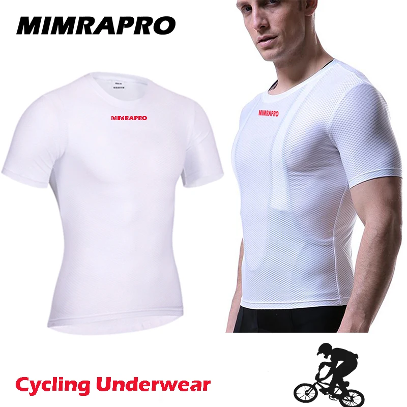 MIMRAPRO белый цвет с коротким рукавом Велоспорт Джерси/пот рубашка/Колготки одежда