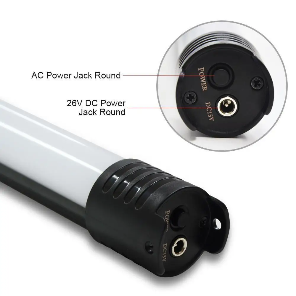 

Handheld Stick LED L,ap Video Light 3200-5500K Portable Photography Studio Lamp Bio-color Adjustable remote control + handbag