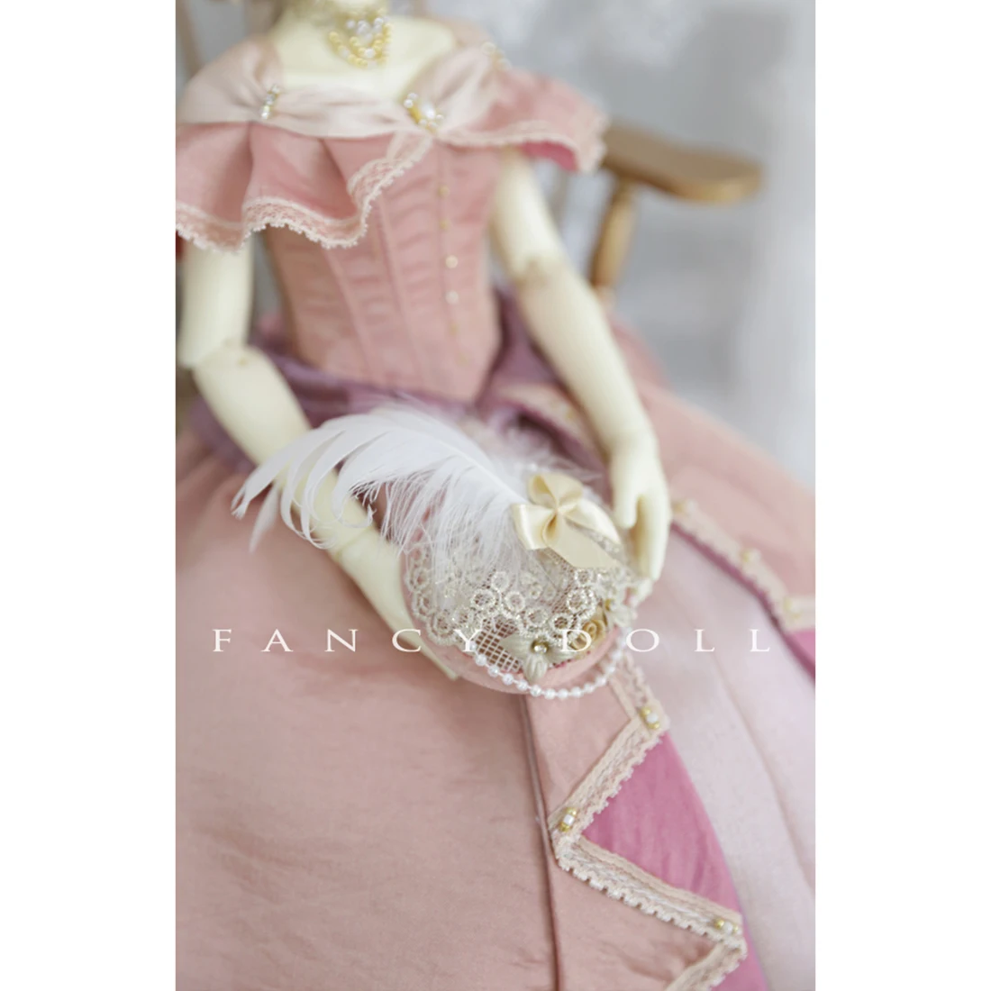 

Surwish DIY BJD Clothes European Royal Court Style Retro Dress For 1/3 1/4 BJD Dolls Fashion Dolls Accessories Gift - Pink