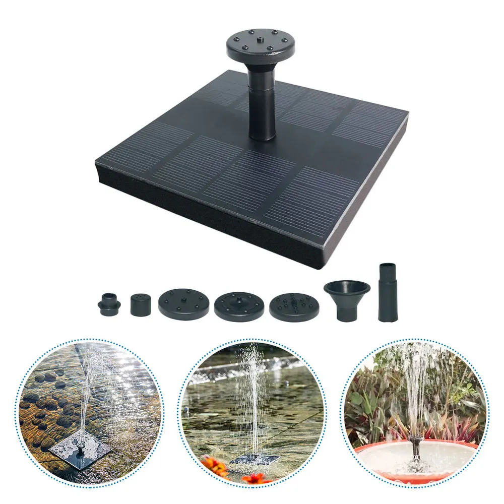 

1pc Floating Solar Birdbath Fountain Decorative Outdoor Solar Power Water Pump