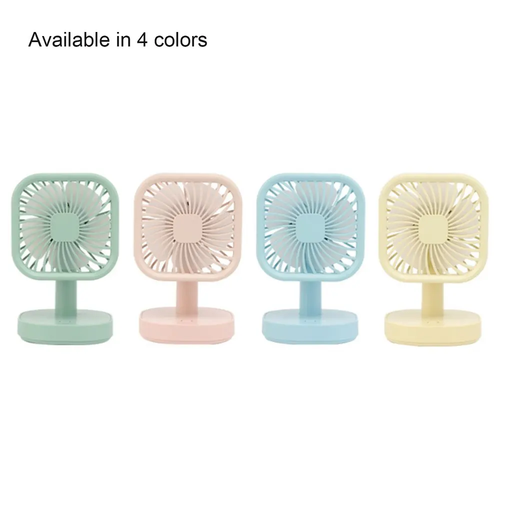 Mini Table Fan Rechargeable USB Charging Adjustable Fan Low Noise Three Speeds Portable Small Indoor And Outdoor Fan