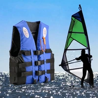 high quality adult children life vest swimming boating surfing sailing ski swimming vest polyester safety jacket with whistle