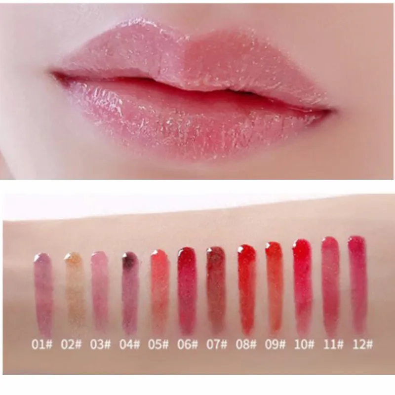 Мерцающий Увлажняющий блеск для губ изменение температуры Цвет жидкая помада