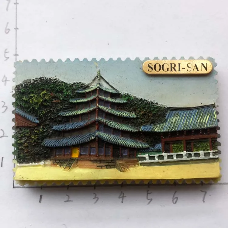 

QIQIPP Export original order specials Korea travel commemorative refrigerator stickers Korea popular scenic spots visit