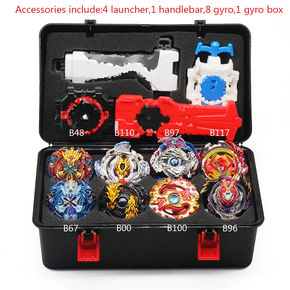 Beyblade Burst игрушка B150 B149 B148 металлический Funsion Bayblade набор коробка для хранения с ручкой пусковая пластиковая коробка игрушки для детей - Цвет: A8