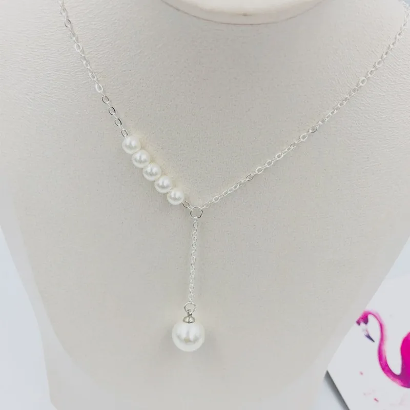Популярное женское жемчужное ожерелье простая Мода Лидер продаж модные ожерелья