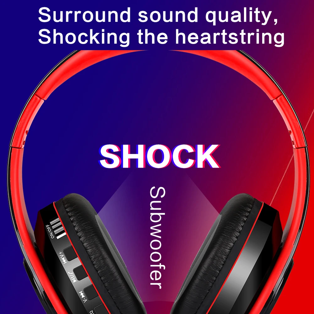 

Беспроводные Bluetooth 5,0 наушники 3,5 мм аудиокабель гнездо пот Спортивная стерео Складная гарнитура для IOS Android TF карты