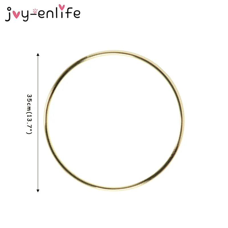 Christmas Decoration Metal Ring Artificial Flower Garland DIY Christmas Wreath Circle Girls Catching Dream Hoop Hanging Decor images - 6