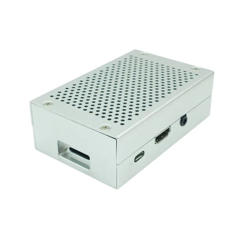 Металлический Чехол Raspberry Pi 3 Model B + Plus корпус из алюминиевого сплава серебристый