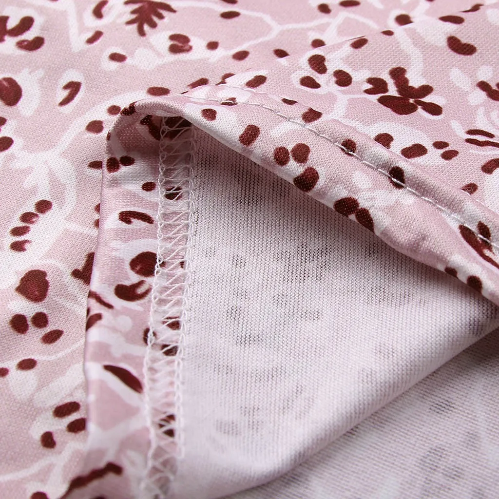 Одежда зимняя повседневная блузка с принтом Флорал плюс-сайз мода V-образным вырезом основные верха женская женский длинный рукав рубашка блузка пуловер.