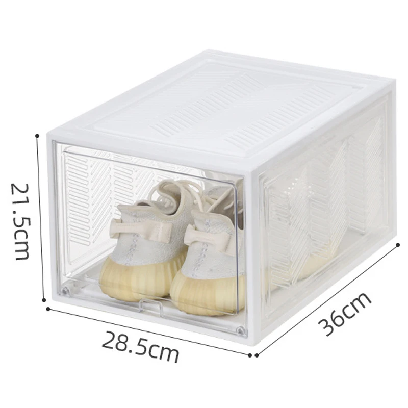 

Transparent Shoe Box Storage Shoe Boxes Thickened Dust-proof Shoes Organizer Box Can Be Superimposed Combination Shoe Cabinet