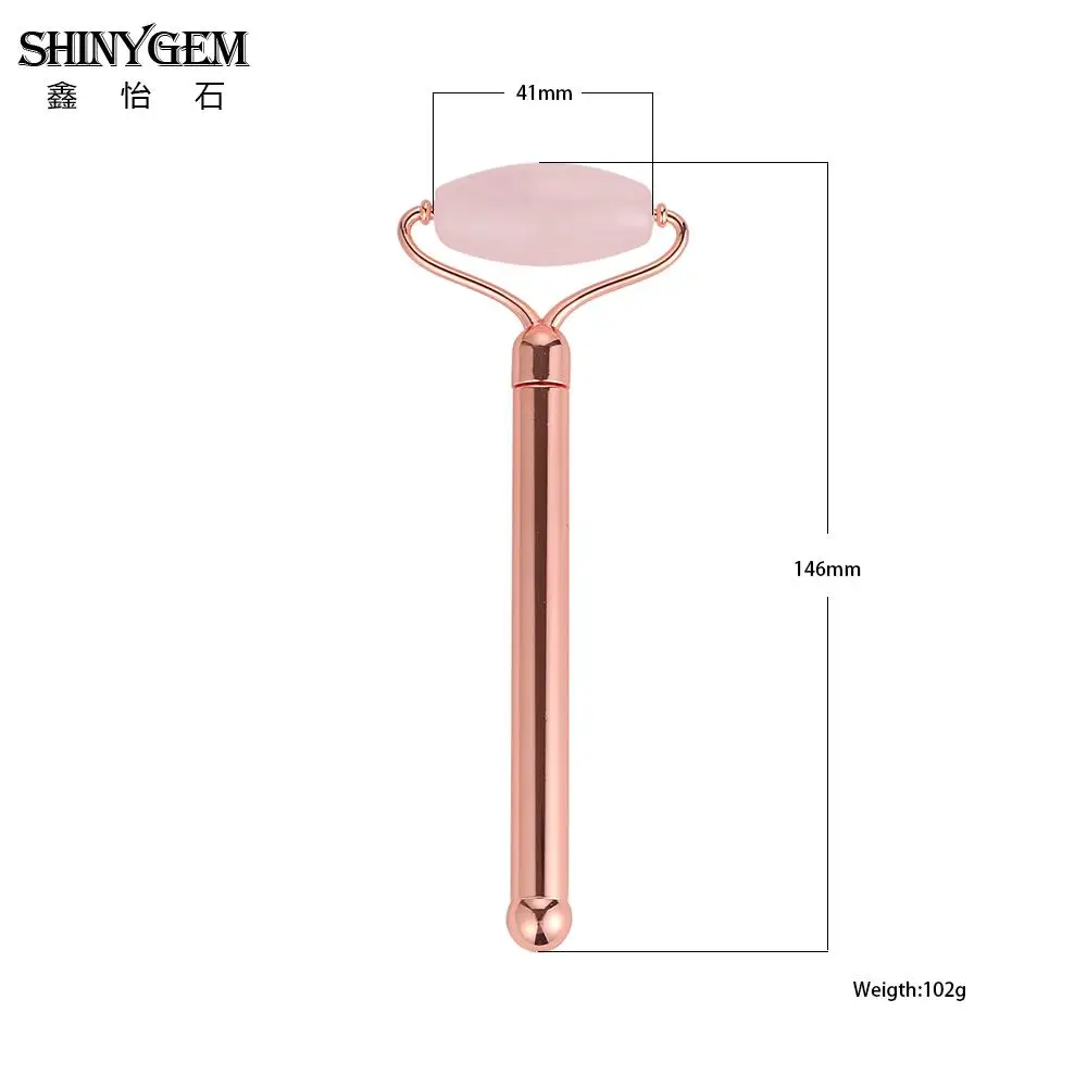 ShinyGem 2020, натуральный камень, кварцевый ролик, чистый парикмахерский массажный инструмент для лица, золотороза, уход за кожей, ювелирные изделия с кристаллами для женщин (art.: 3920d2a2e44ff) - 3920d2a2e44ff