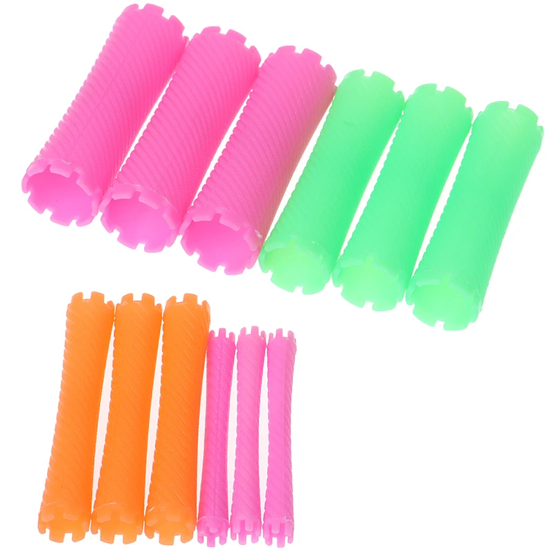

8pcs/Set Hairdressing Styling Tool Hair Roller Curlers Wave Perm Rod Corn Hair Clip Curler Maker DIY Tool Hair Perm Tools