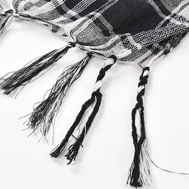 

Women Men Unisex Checkered Arab Grid Neck Palestine Scarf Wrap 100*100 cm 5 Colors