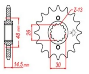 Передняя Звездочка для мотоцикла 530 15T 16T 17T Honda CBR750 VF700 84-85 VFR700 86-88 CB750 Custom 80-83 CBX750 84-86